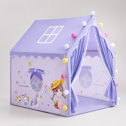 Kiddlix Kids Play Tent House. Playhouse for Boys & Girls Age 3-8 Years. Unicorn Wonderland Indoor & Outdoor Foldable Portable Play Tent