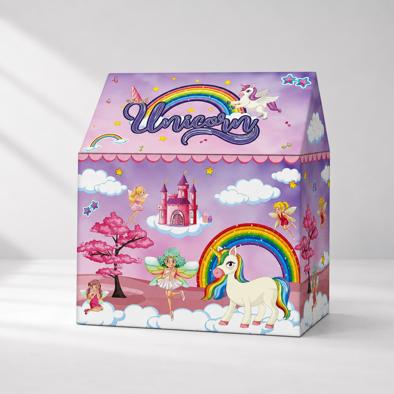 Kiddlix Kids Play Tent House. Playhouse for Boys & Girls Age 3-8 Years. Unicorn Fantasy Indoor & Outdoor Foldable Portable Play Tent